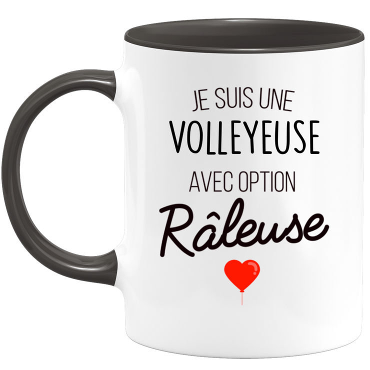 mug i'm a volleyball player with rause option