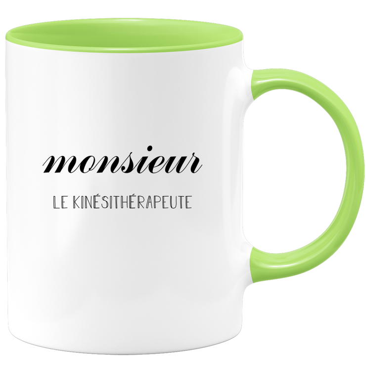quotedazur - Mug Monsieur Le Kinesitherapeute - Cadeau Humour Métier Travail  - Idée Cadeau Kinesitherapeute Pot De Départ Chef Mutation - Tasse Cadeau Retraite Noël Au Bureau