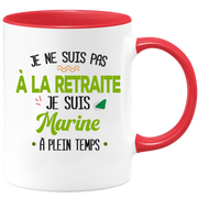 quotedazur - Mug Retraite Je Suis Marine - Cadeau Humour Sport - Idée Cadeau Retraite Original Bateau - Tasse Marine - Départ Retraite Anniversaire Ou Noël