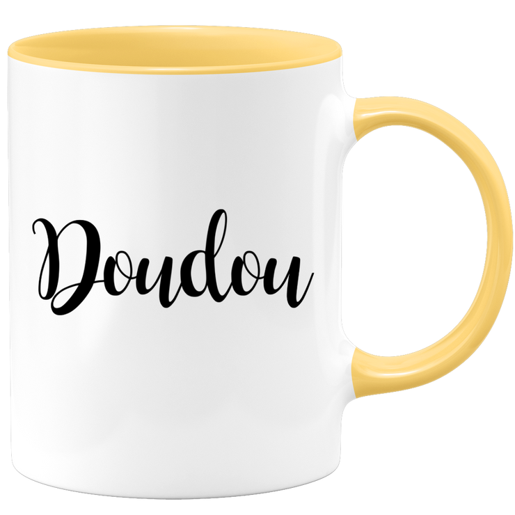 quotedazur - Mug Doudou Bisous - Idée Cadeau Couple Amour Femme ou Homme Pour La Saint Valentin, Anniversaire Ou Noël