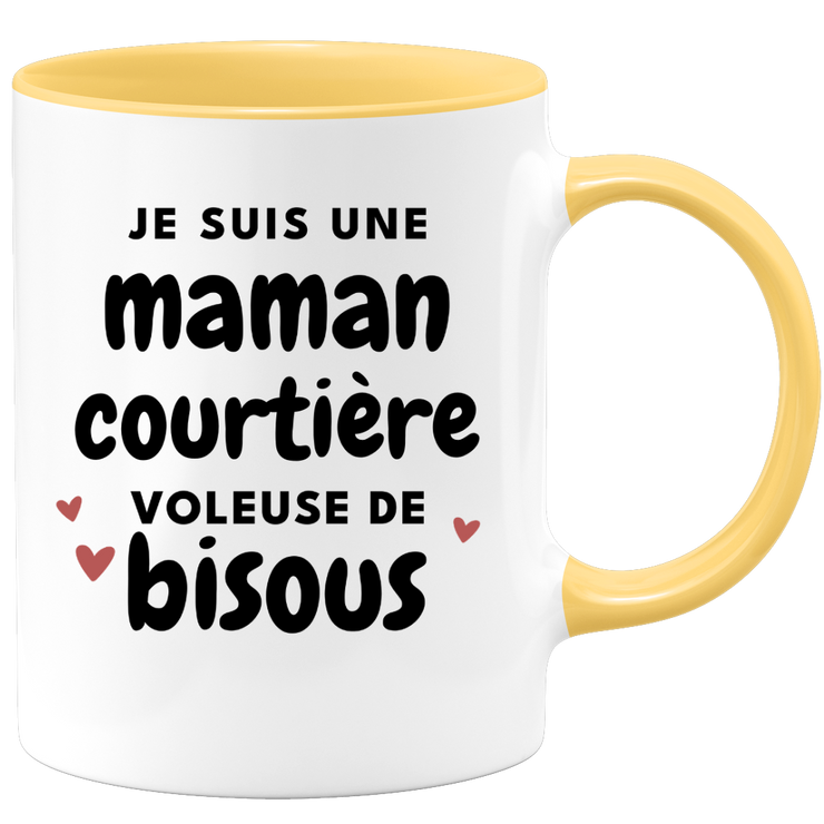 quotedazur - Mug I Am A Broker Mom Thief Of Kisses - Original Mother's Day Gift - Gift Idea For Mom Birthday - Gift For Future Mom Birth