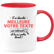 Mug personnalisable femme J'ai cherché Meilleure sur Internet - Métier Passion Sport