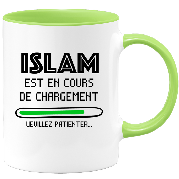 quotedazur - Mug Islam Est En Cours De Chargement Veuillez Patienter - Cadeau Islam Prénom Homme Personnalisé - Cadeau Annniversaire Noël Adolescent Collègue