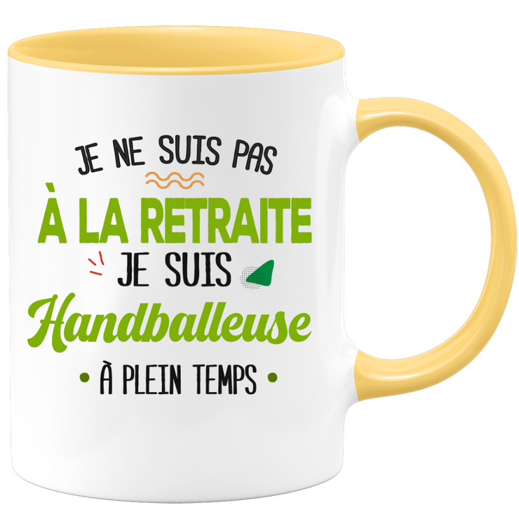 quotedazur - Mug Retraite Je Suis Handballeuse - Cadeau Humour Sport - Idée Cadeau Retraite Original Handball - Tasse Handballeuse - Départ Retraite Anniversaire Ou Noël