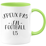 quotedazur - Mug Je Peux Pas J'ai Football us - Cadeau Humour Sport - Idée Cadeau Original - Tasse Football us - Idéal Pour Anniversaire Ou Noël