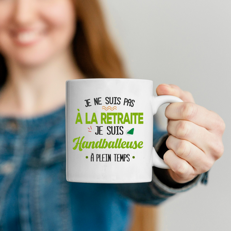 quotedazur - Mug Retraite Je Suis Handballeuse - Cadeau Humour Sport - Idée Cadeau Retraite Original Handball - Tasse Handballeuse - Départ Retraite Anniversaire Ou Noël
