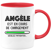 quotedazur - Mug Angèle Est En Cours De Chargement Veuillez Patienter - Cadeau Angèle Prénom Femme Personnalisé - Cadeau Annniversaire Noël Adolescent Collègue