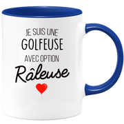 quotedazur - Mug Je Suis Une Golfeuse Avec Option Râleuse - Cadeau Idéal Pour Golfeuse - Cadeau Personnalisé Pour Femme - Cadeau Original Pour Anniversaire Ou Noël