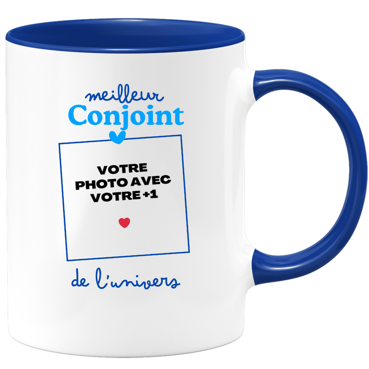 Mug Meilleur Conjoint de l'univers - Mug personnalisé avec photo couple