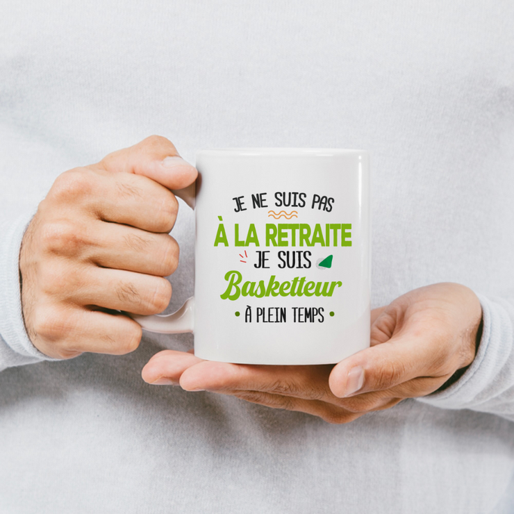 quotedazur - Mug Retraite Je Suis Basketteur - Cadeau Humour Sport - Idée Cadeau Retraite Original Basket-Ball - Tasse Basketteur - Départ Retraite Anniversaire Ou Noël