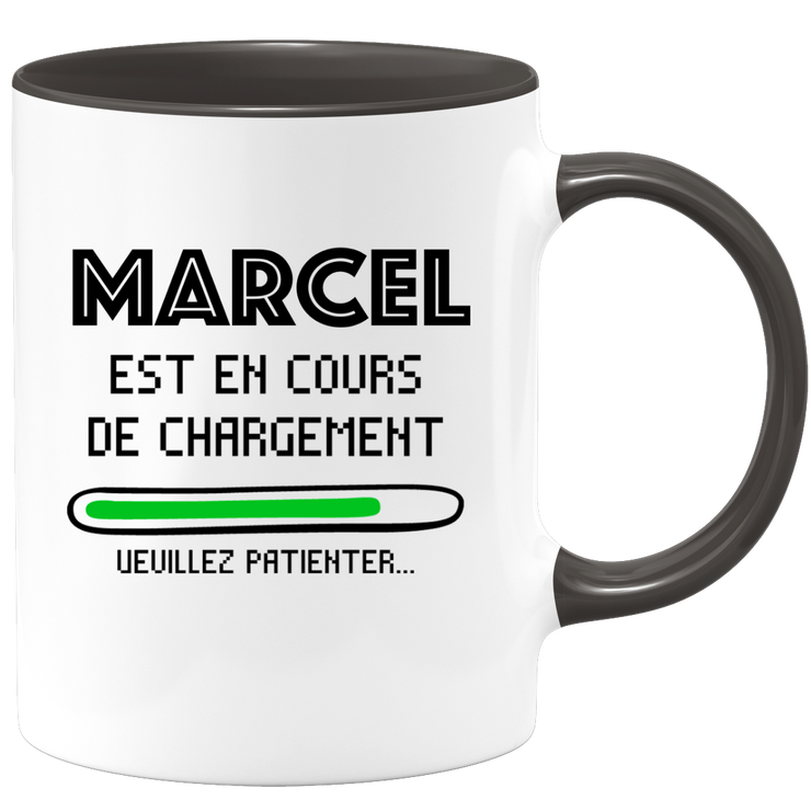 quotedazur - Mug Marcel Est En Cours De Chargement Veuillez Patienter - Cadeau Marcel Prénom Homme Personnalisé - Cadeau Annniversaire Noël Adolescent Collègue