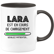 Mug Lara Is Loading Please Wait - Personalized Lara First Name Woman Gift