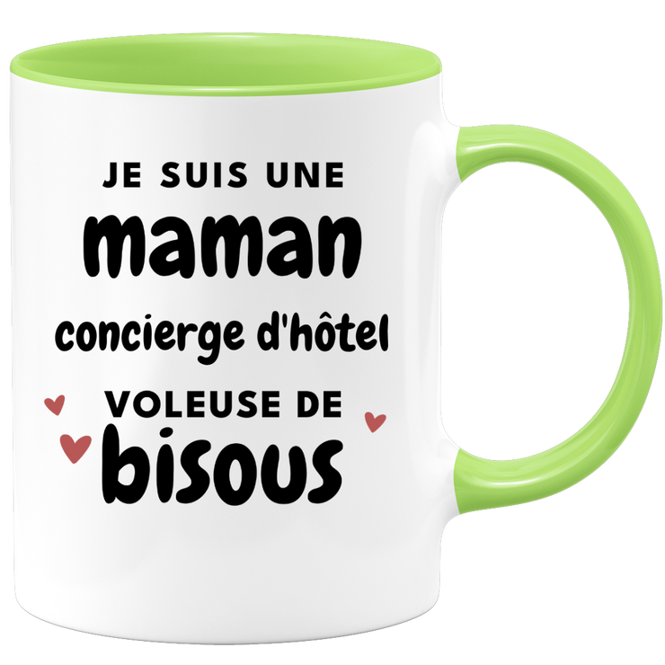 quotedazur - Mug I'm A Hotel Concierge Mom Kisses Stealer - Original Mother's Day Gift - Gift Idea For Mom Birthday - Gift For Future Mom Birth