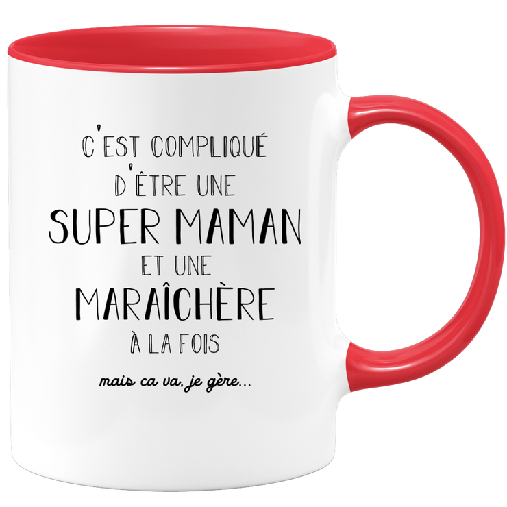 Super market gardener mum mug - market gardener gift birthday mum mother's day valentine's day woman love couple