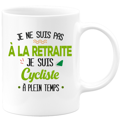 quotedazur - Mug Retraite Je Suis Cycliste - Cadeau Humour Sport - Idée Cadeau Retraite Original Vélo - Tasse Cycliste - Départ Retraite Anniversaire Ou Noël