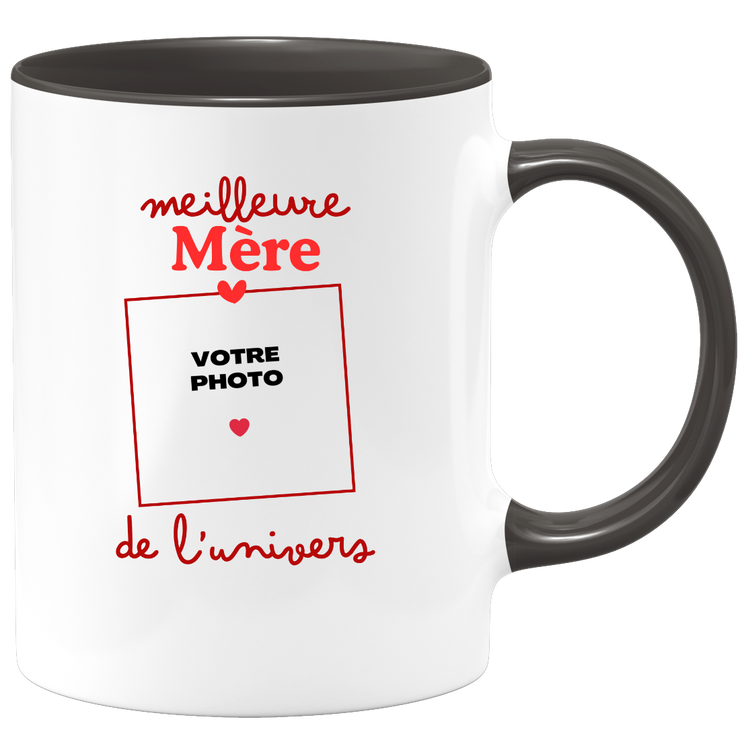 Mug Meilleure Mère de l'univers - Mug personnalisé avec photo famille