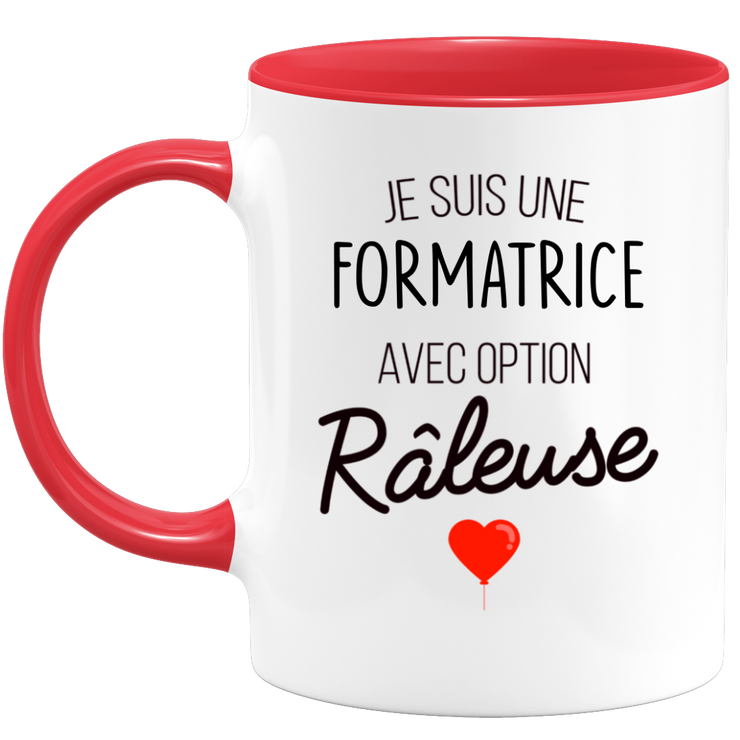 quotedazur - Mug Je Suis Une Formatrice Avec Option Râleuse - Cadeau Idéal Pour Formatrice - Cadeau Personnalisé Pour Femme - Cadeau Original Pour Anniversaire Ou Noël