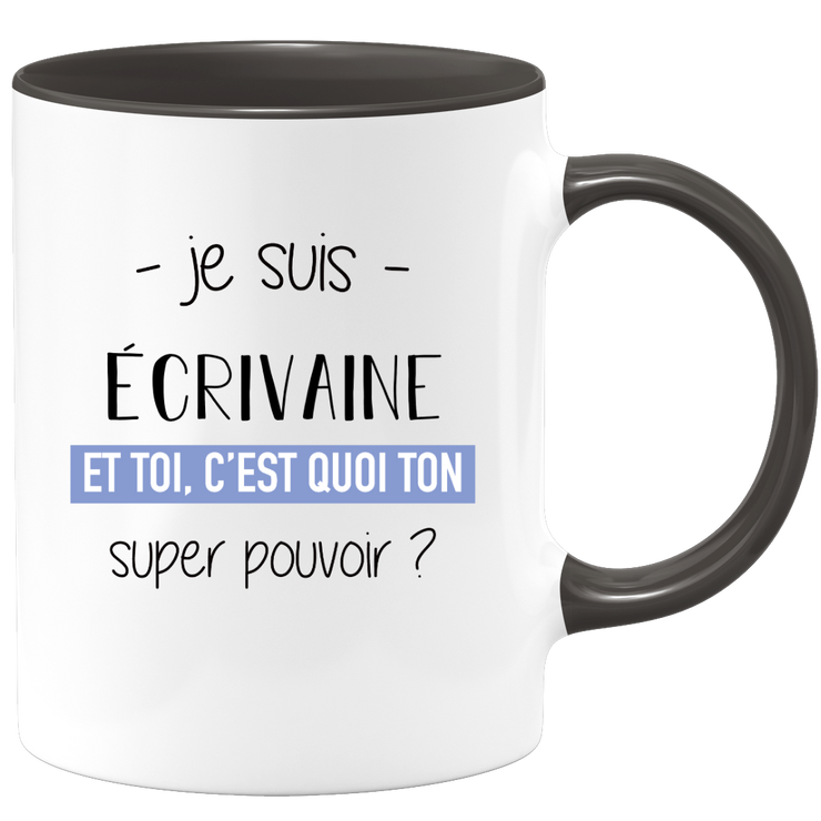 Super power writer mug - ideal funny humor woman writer gift for birthday