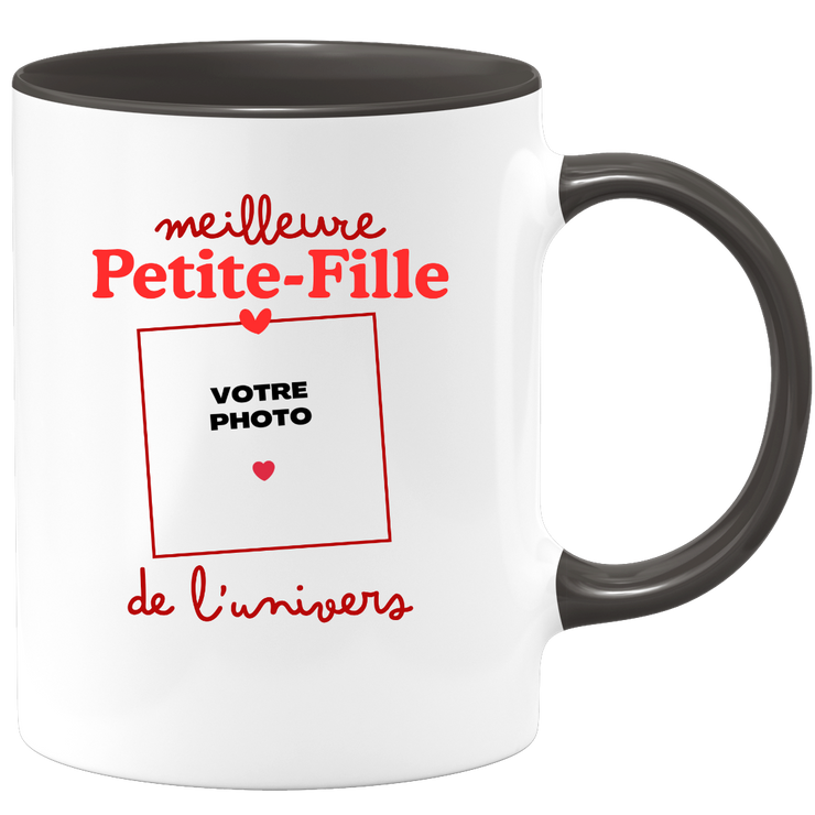 Mug Meilleure Petite-fille de l'univers - Mug personnalisé avec photo famille