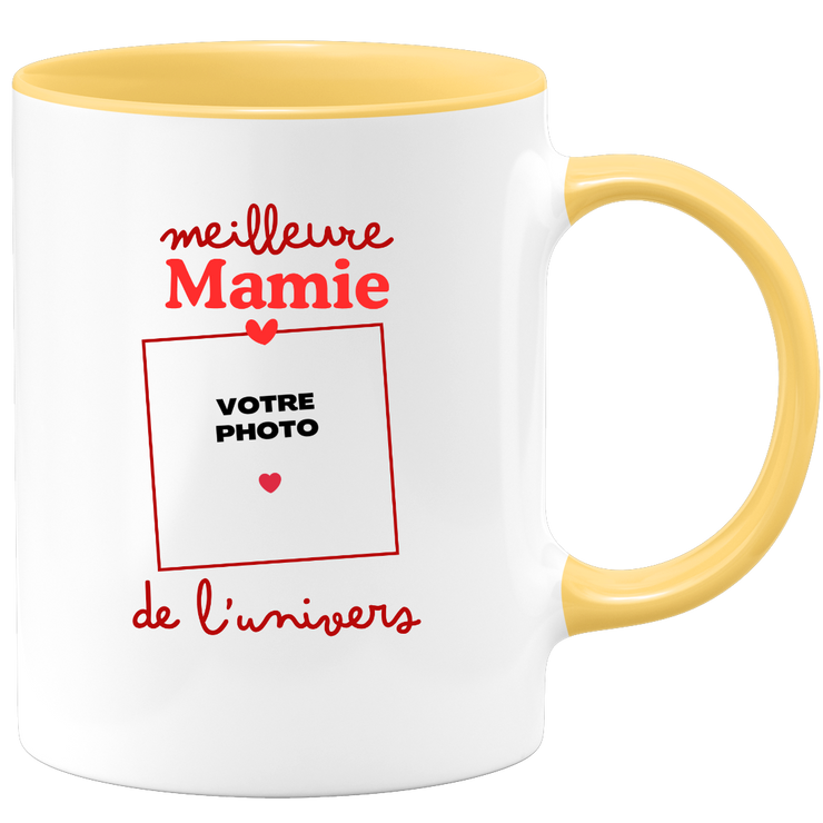 Mug Meilleure Mamie de l'univers - Mug personnalisé avec photo famille