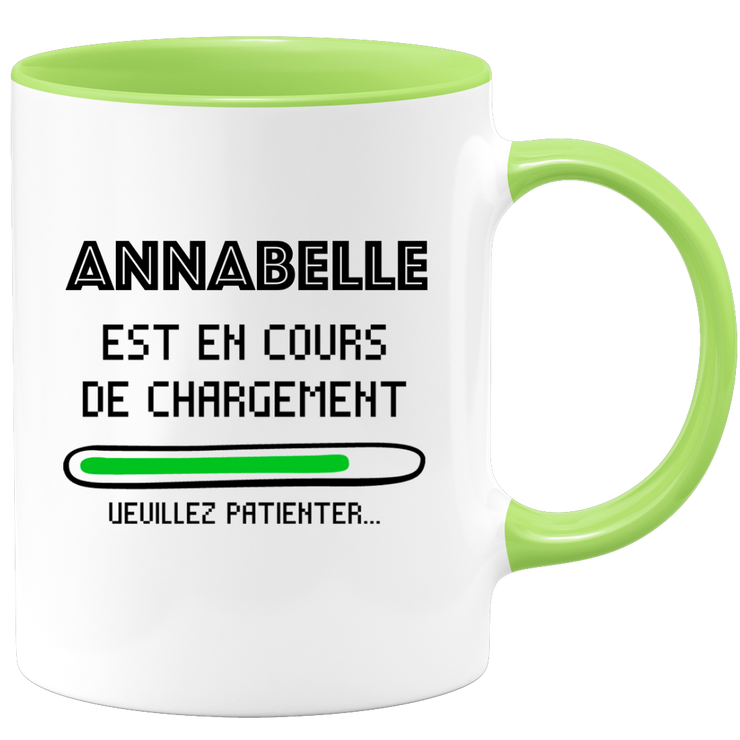 quotedazur - Mug Annabelle Est En Cours De Chargement Veuillez Patienter - Cadeau Annabelle Prénom Femme Personnalisé - Cadeau Annniversaire Noël Adolescent Collègue