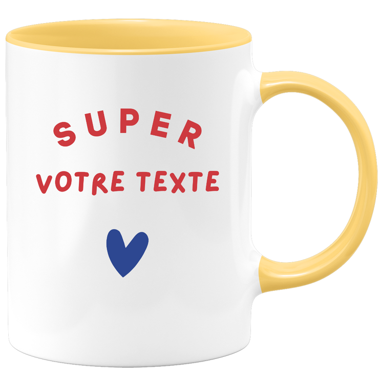 Mug personnalisable Super homme femme - Famille Job Sport Prénom