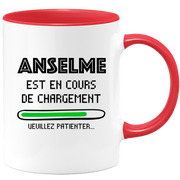 quotedazur - Mug Anselme Est En Cours De Chargement Veuillez Patienter - Cadeau Anselme Prénom Homme Personnalisé - Cadeau Annniversaire Noël Adolescent Collègue