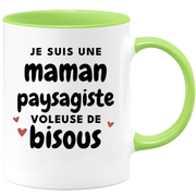 quotedazur - Mug I'm A Landscaper Mum Who Steals Kisses - Original Mother's Day Gift - Gift Idea For Mom's Birthday - Gift For Future Mom Birth