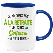 quotedazur - Mug Retraite Je Suis Golfeuse - Cadeau Humour Sport - Idée Cadeau Retraite Original Golf - Tasse Golfeuse - Départ Retraite Anniversaire Ou Noël