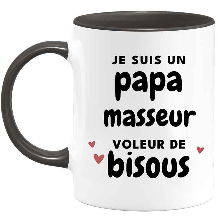 quotedazur - Mug I'm A Masseur Kiss Thief Dad - Original Father's Day Gift - Gift Idea For Dad Birthday - Gift For Future Dad Birth
