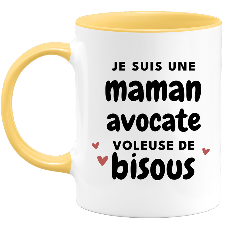 quotedazur - Mug I am a kiss-stealing lawyer mom - Original Mother's Day Gift - Gift Idea For Mom's Birthday - Gift For Future Mom Birth