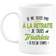 quotedazur - Retirement Mug I Am A Triathlete - Sport Humor Gift - Original Triathlon Retirement Gift Idea - Triathlete Cup - Retirement Departure Birthday Or Christmas
