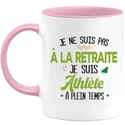 quotedazur - Mug Retraite Je Suis Athlète - Cadeau Humour Sport - Idée Cadeau Retraite Original Athlétisme - Tasse Athlète - Départ Retraite Anniversaire Ou Noël