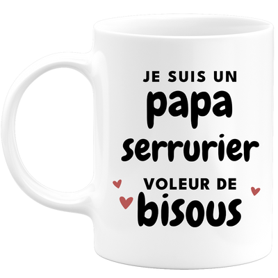 quotedazur - Mug I'm A Kiss Thief Locksmith Dad - Original Father's Day Gift - Gift Idea For Dad Birthday - Gift For Future Dad Birth
