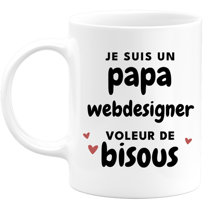 quotedazur - Mug I'm A Webdesigner Kiss Thief Dad - Original Father's Day Gift - Gift Idea For Dad Birthday - Gift For Future Dad Birth