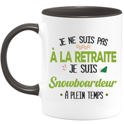 quotedazur - Mug Retraite Je Suis Snowboardeur - Cadeau Humour Sport - Idée Cadeau Retraite Original Snowboard - Tasse Snowboardeur - Départ Retraite Anniversaire Ou Noël