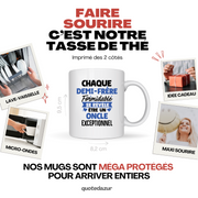 quotedazur - Mug Chaque Demi-Frère Formidable Se Révèle Être Un Oncle Exceptionnel - Cadeau Futur Oncle - Surprise Annonce Grossesse Garçon/Fille Naissance Bébé Gender Reveal