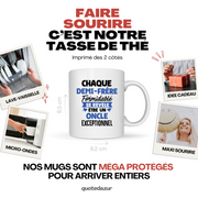 QUOTEDAZUR - Mug Chaque Demi-frère Formidable Se Révèle Être Un Oncle Exceptionnel - Cadeau Futur Oncle - Surprise Annonce Grossesse Garçon/Fille Naissance Bébé Gender Reveal