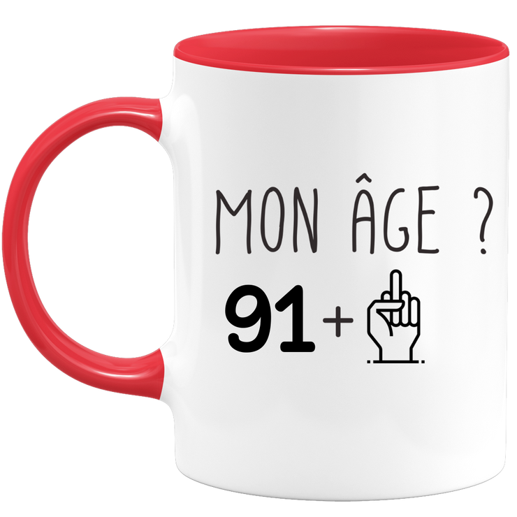 quotedazur - Mug Idée Cadeau 92 ans Homme Femme - Cadeau Anniversaire 92 Ans - Idée Cadeau Original, Humour, Drôle, Rigolo, Fun - Mug Tasse Café Thé Pas Cher