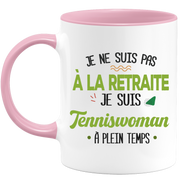 quotedazur - Mug Retraite Je Suis Tenniswoman - Cadeau Humour Sport - Idée Cadeau Retraite Original Tennis - Tasse Tenniswoman - Départ Retraite Anniversaire Ou Noël