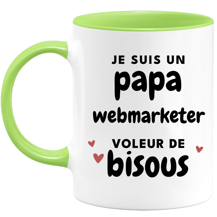 quotedazur - Mug I'm A Webmarketer Kiss Thief Dad - Original Father's Day Gift - Gift Idea For Dad Birthday - Gift For Future Dad Birth