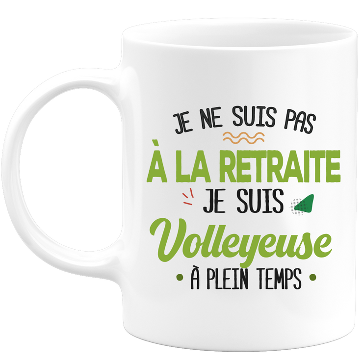 quotedazur - Retirement Mug I Am Volleyball - Sport Humor Gift - Original Retirement Volleyball Gift Idea - Volleyball Cup - Retirement Departure Birthday Or Christmas