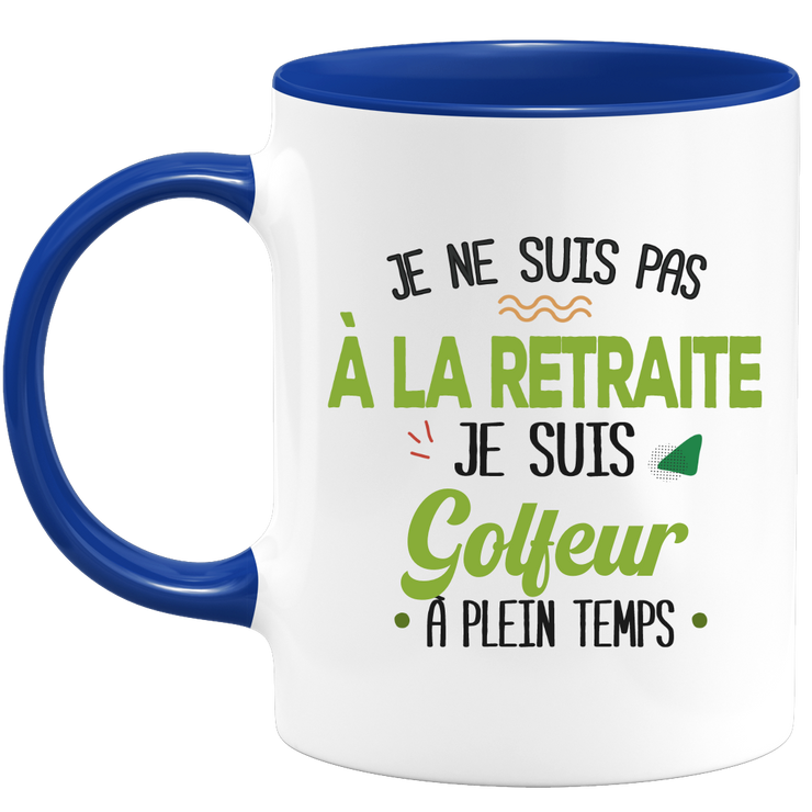 quotedazur - Mug Retraite Je Suis Golfeur - Cadeau Humour Sport - Idée