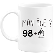 quotedazur - Mug Idée Cadeau 99 ans Homme Femme - Cadeau Anniversaire 99 Ans - Idée Cadeau Original, Humour, Drôle, Rigolo, Fun - Mug Tasse Café Thé Pas Cher