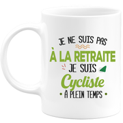 quotedazur - Mug Retraite Je Suis Cycliste - Cadeau Humour Sport - Idée Cadeau Retraite Original Vélo - Tasse Cycliste - Départ Retraite Anniversaire Ou Noël
