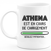 Mug Athena Est En Cours De Chargement Veuillez Patienter - Cadeau Athena Prénom Femme Personnalisé - Cadeau Annniversaire Noël Adolescent Collègue