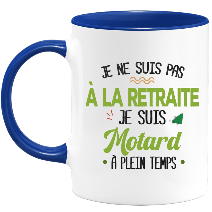 quotedazur - Mug Retraite Je Suis Motard - Cadeau Humour Sport - Idée