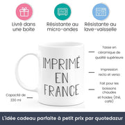 Mug arrière petit fils super pouvoir - cadeau homme arrière petit fils humour drôle idéal pour anniversaire