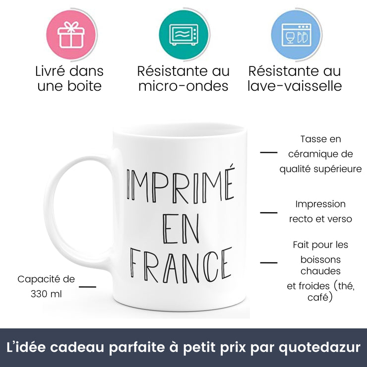 Mug arrière petit fils super pouvoir - cadeau homme arrière petit fils humour drôle idéal pour anniversaire