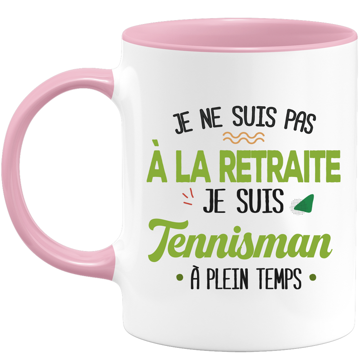 quotedazur - Mug Retraite Je Suis Tennisman - Cadeau Humour Sport - Idée Cadeau Retraite Original Tennis - Tasse Tennisman - Départ Retraite Anniversaire Ou Noël